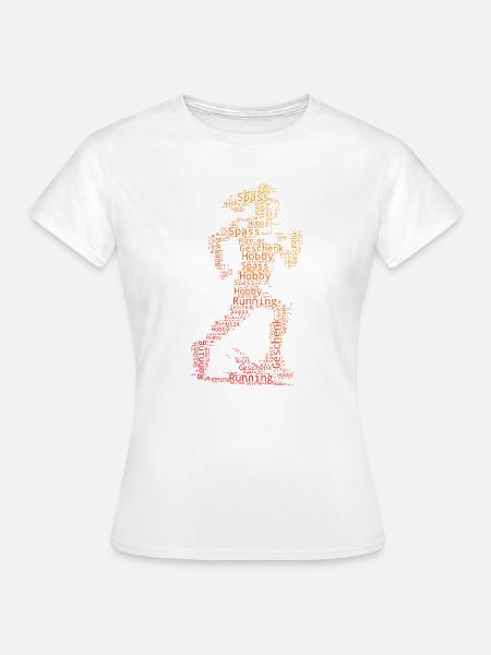 Puristisches Running Thema - Frauen T-Shirt - Weiß