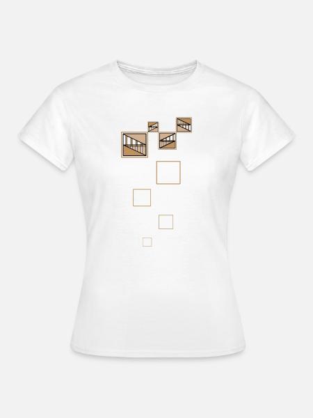 Golden Shapes - Frauen T-Shirt - Weiß