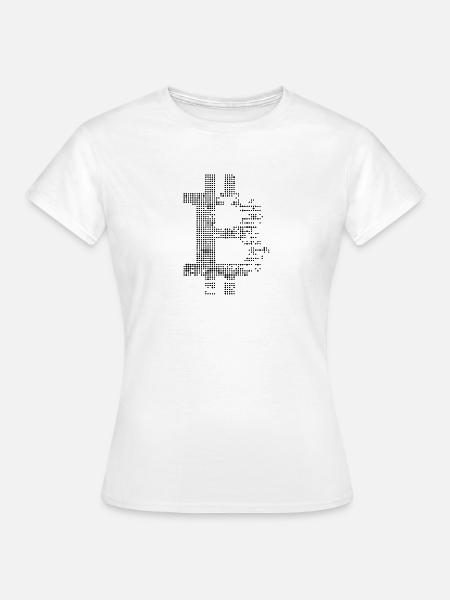 Bitcoin black - Frauen T-Shirt - Weiß