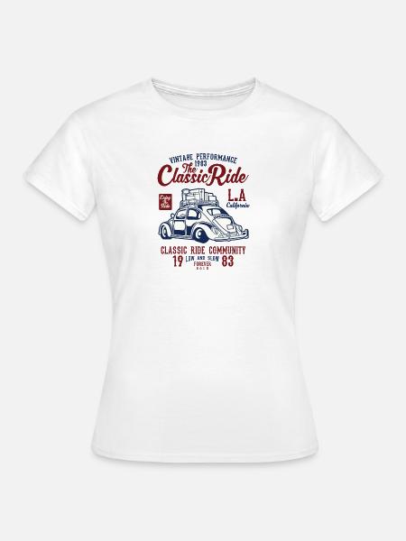 The Classic Ride2 - Frauen T-Shirt - Weiß