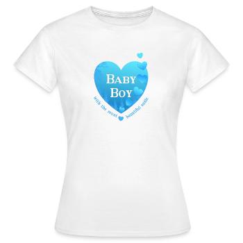Boy Birth - Women's T-Shirt - white - Front - AI Model Female 172 dark (172cm)