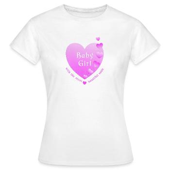 Baby Girl - Frauen T-Shirt - Weiß - Vorne - AI Model Female 172 dark (172cm)