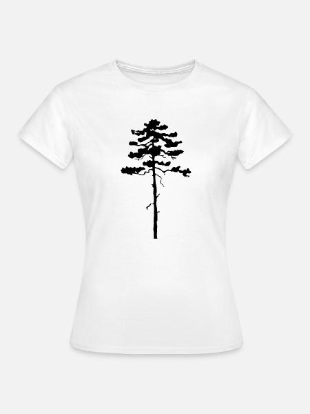 Tree Pine - Frauen T-Shirt - Weiß