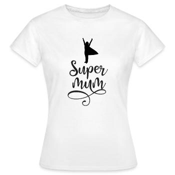 Super maman - T-shirt Femme - blanc - Devant - AI Model Female 172 dark (172cm)