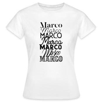 MARCO - Frauen T-Shirt - Weiß - Vorne - AI Model Female 172 dark (172cm)