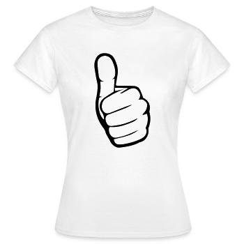 Like Hand - Women's T-Shirt - white - Front - AI Model Female 172 dark (172cm)