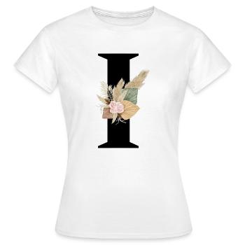 Brief Ich blühte - Frauen T-Shirt - Weiß - Vorne - AI Model Female 172 dark (172cm)