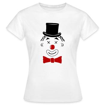 clown - T-shirt Femme - blanc - Devant - AI Model Female 172 dark (172cm)