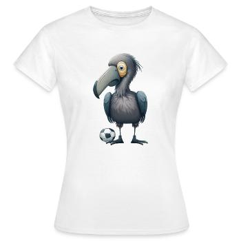 Football en bec de chaussure - T-shirt Femme - blanc - Devant - AI Model Female 172 dark (172cm)