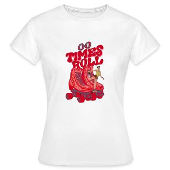 Le temps pour rouler en rollers - T-shirt Femme - blanc - Devant - AI Model Female 172 dark (172cm)