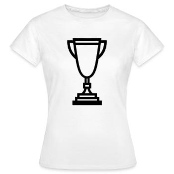 trophée - T-shirt Femme - blanc - Devant - AI Model Female 172 dark (172cm)
