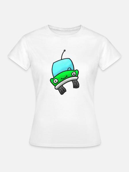 Auto grün - Frauen T-Shirt - Weiß