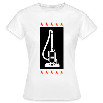 Staubsauger Putzen - Frauen T-Shirt - Weiß - Vorne - AI Model Female 172 dark (172cm)