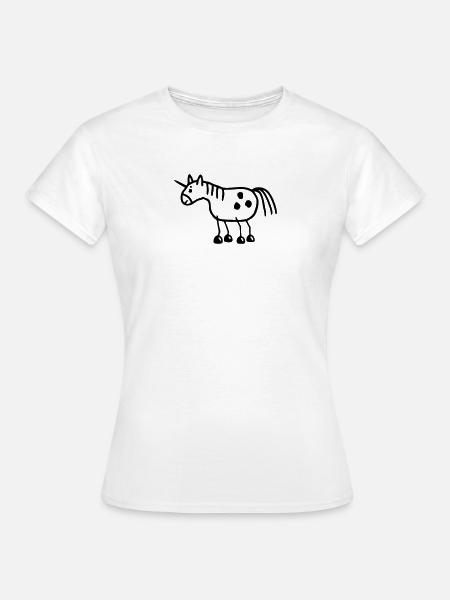 Einhorn - Fabeltier - Frauen T-Shirt - Weiß