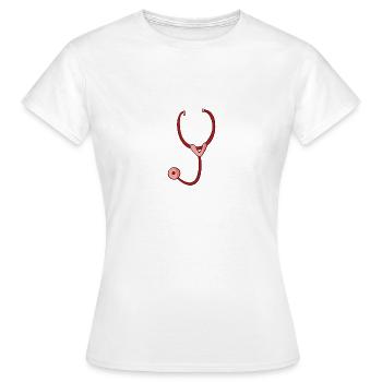Médecine cadeau futur médecin de docteur - T-shirt Femme - blanc - Devant - AI Model Female 172 dark (172cm)