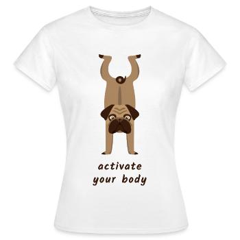 Sports canins - T-shirt Femme - blanc - Devant - AI Model Female 172 dark (172cm)