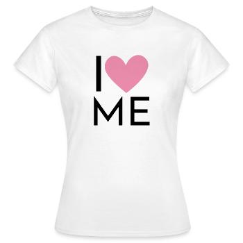 ILoveMe - T-shirt Femme - blanc - Devant - AI Model Female 172 dark (172cm)