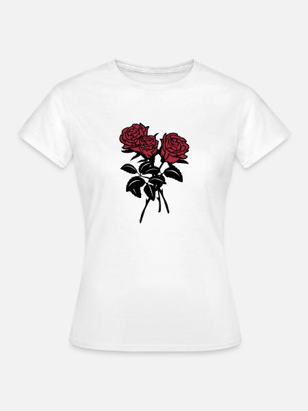 roses - Frauen T-Shirt - Weiß