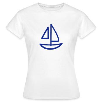 Sailing boat - Women's T-Shirt - white - Front - AI Model Female 172 dark (172cm)