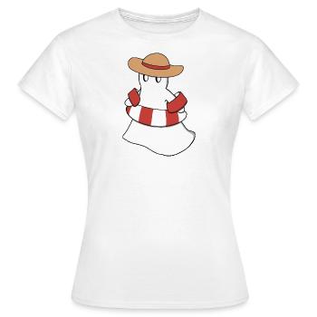Fridolin im Sommerurlaub - Frauen T-Shirt - Weiß - Vorne - AI Model Female 172 dark (172cm)