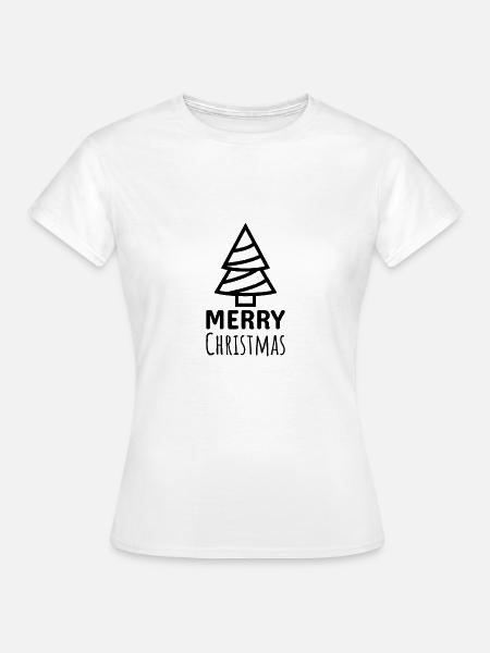 Merry Christmas - Frauen T-Shirt - Weiß