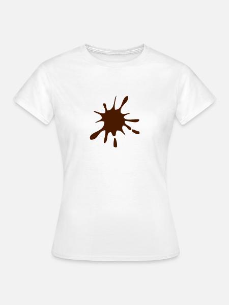 dreckklecks - Frauen T-Shirt - Weiß