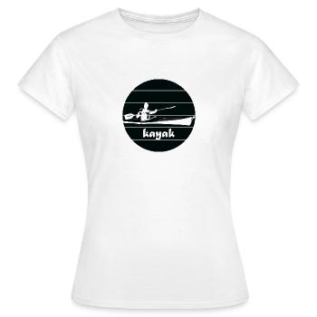 Sports nautiques en kayak - T-shirt Femme - blanc - Devant - AI Model Female 172 dark (172cm)
