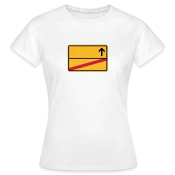 Ortsschild - Frauen T-Shirt - Weiß - Vorne - AI Model Female 172 dark (172cm)