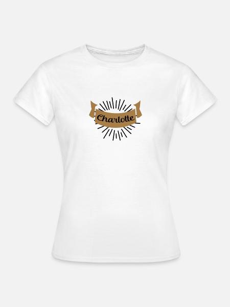 charlotte - Frauen T-Shirt - Weiß
