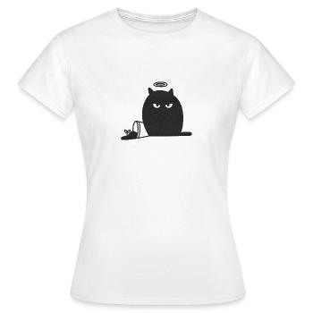 ILLUSTRATION CAT I - T-shirt Femme - blanc - Devant - AI Model Female 172 dark (172cm)