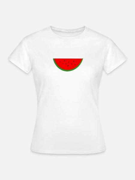 Saftige rote Wassermelone - Frauen T-Shirt - Weiß