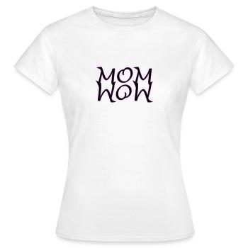 Super MoM - WoW SVG Grafik für Muttertag - Frauen T-Shirt - Weiß - Vorne - AI Model Female 172 dark (172cm)