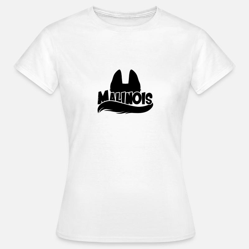 Silhouette Malinois - Women's T-Shirt - white
