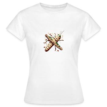 Nouhopper - T-shirt Femme - blanc - Devant - AI Model Female 172 dark (172cm)