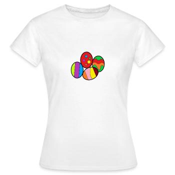 Ostereier - Frauen T-Shirt - Weiß - Vorne - AI Model Female 172 dark (172cm)