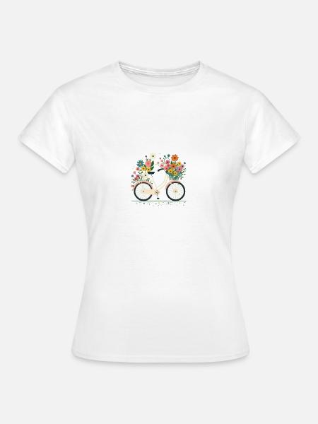Süße Abenteuer Blumenrad Tour 1 - Frauen T-Shirt - Weiß