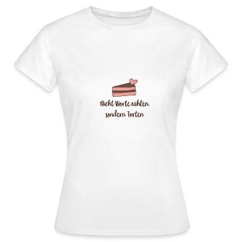 Torte - Frauen T-Shirt - Weiß - Vorne - AI Model Female 172 dark (172cm)