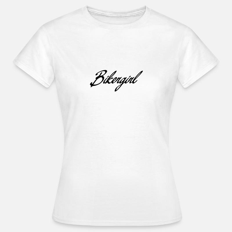 bikergirl - Women's T-Shirt - white