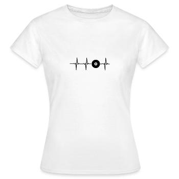 Piscine 8 Ball Snooker fréquence cardiaque cadeau - T-shirt Femme - blanc - Devant - AI Model Female 172 dark (172cm)