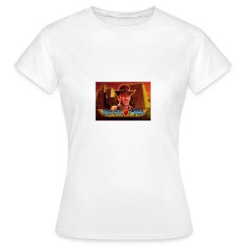 book of ra - Frauen T-Shirt - Weiß - Vorne - AI Model Female 172 dark (172cm)