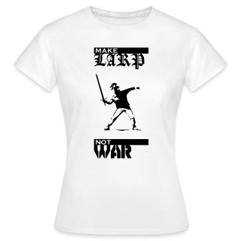 Faire LARP pas la guerre - T-shirt Femme - blanc - Devant - AI Model Female 172 dark (172cm)