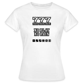 casino blak - T-shirt Femme - blanc - Devant - AI Model Female 172 dark (172cm)