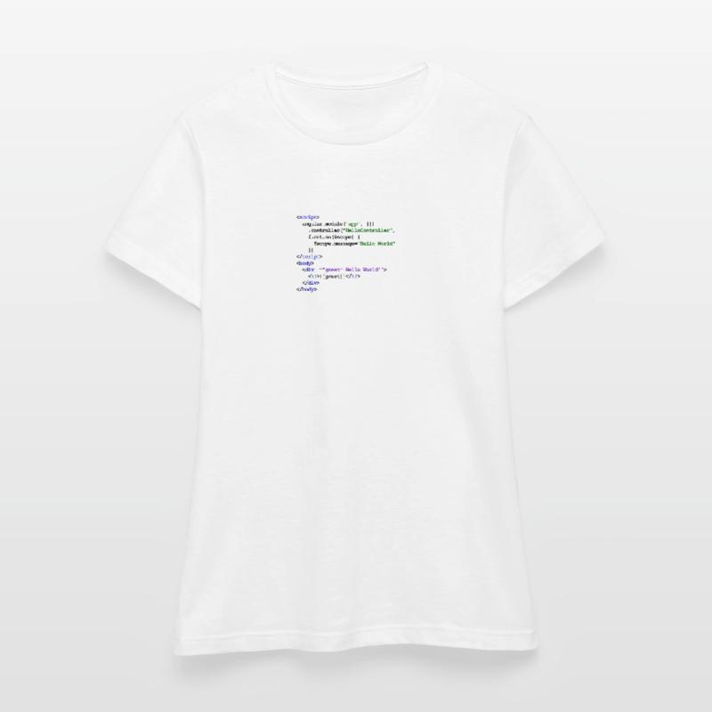 Angular JS New Baby - Basic Greeting Women's T-Shirt