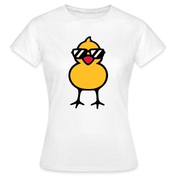 cool chick (rd) - T-shirt Femme - blanc - Devant - AI Model Female 172 dark (172cm)
