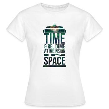 TARDIS - Frauen T-Shirt - Weiß - Vorne - AI Model Female 172 dark (172cm)