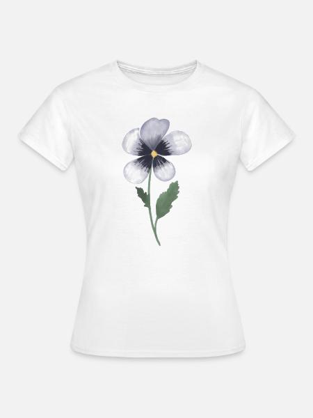 Pansy Violet - Women's T-Shirt - white