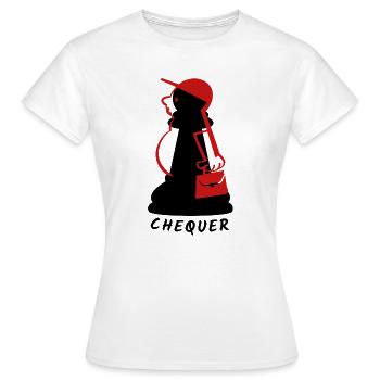 Damier - T-shirt Femme - blanc - Devant - AI Model Female 172 dark (172cm)