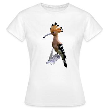 Huppe flamboyante au plumage orange - T-shirt Femme - blanc - Devant - AI Model Female 172 dark (172cm)
