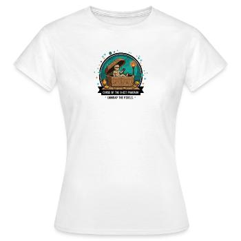 8-Bit Pharaoh's Tomb - Women's T-Shirt - white - Front - AI Model Female 172 dark (172cm)