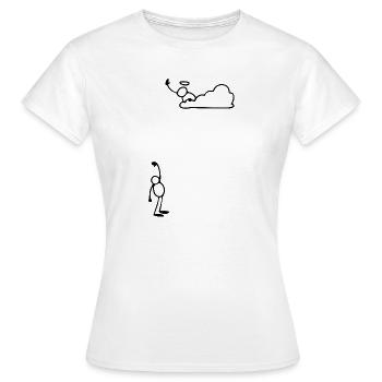 Humour - Women's T-Shirt - white - Front - AI Model Female 172 dark (172cm)